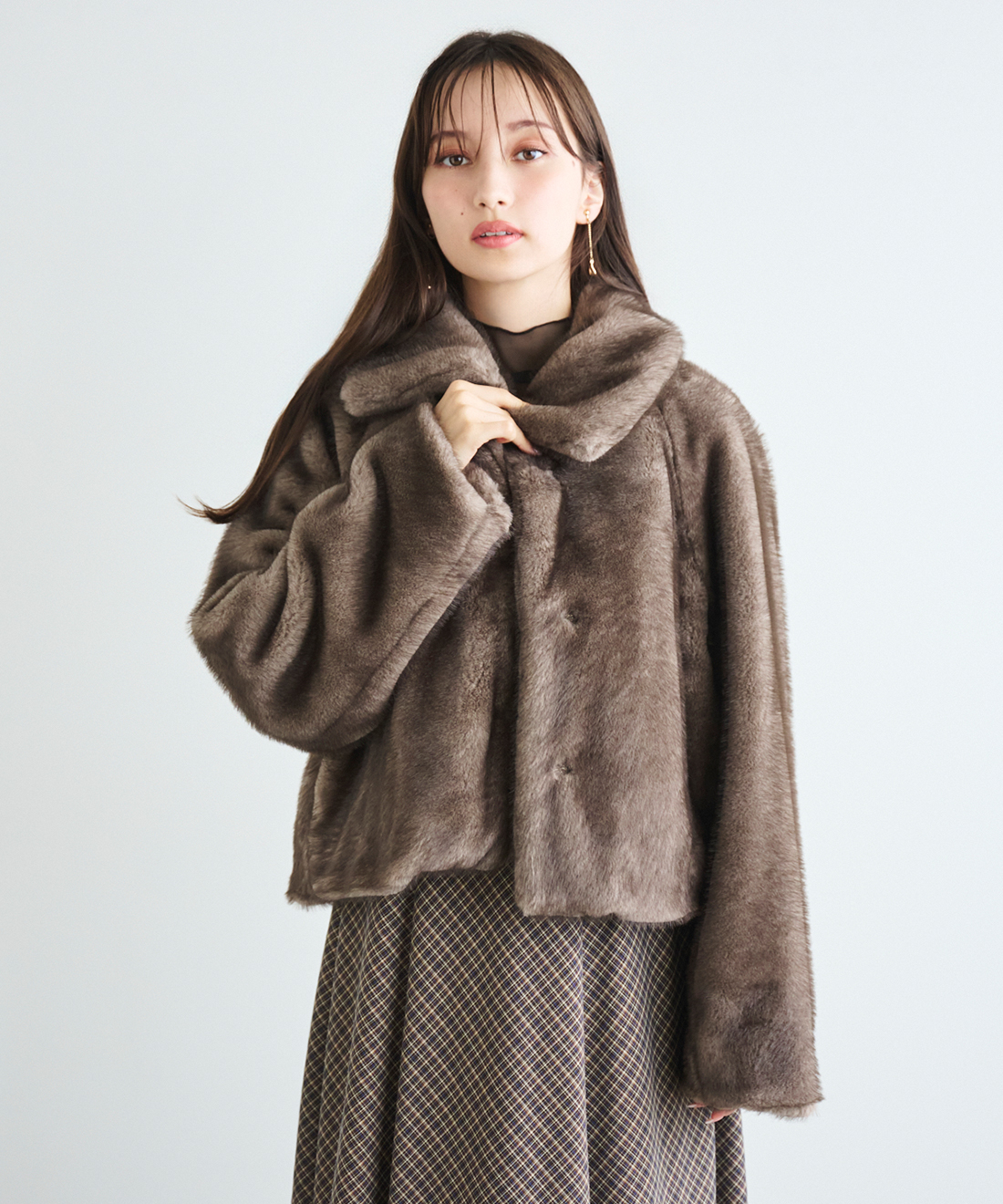 フェイクファーショートコート｜PETAL ONLINE（ペタルオンライン）