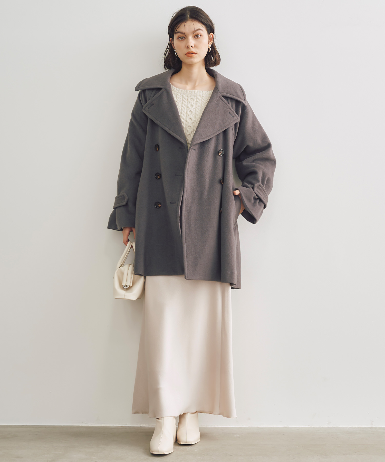 ミドル丈ウールトレンチコート｜PETAL ONLINE（ペタルオンライン）