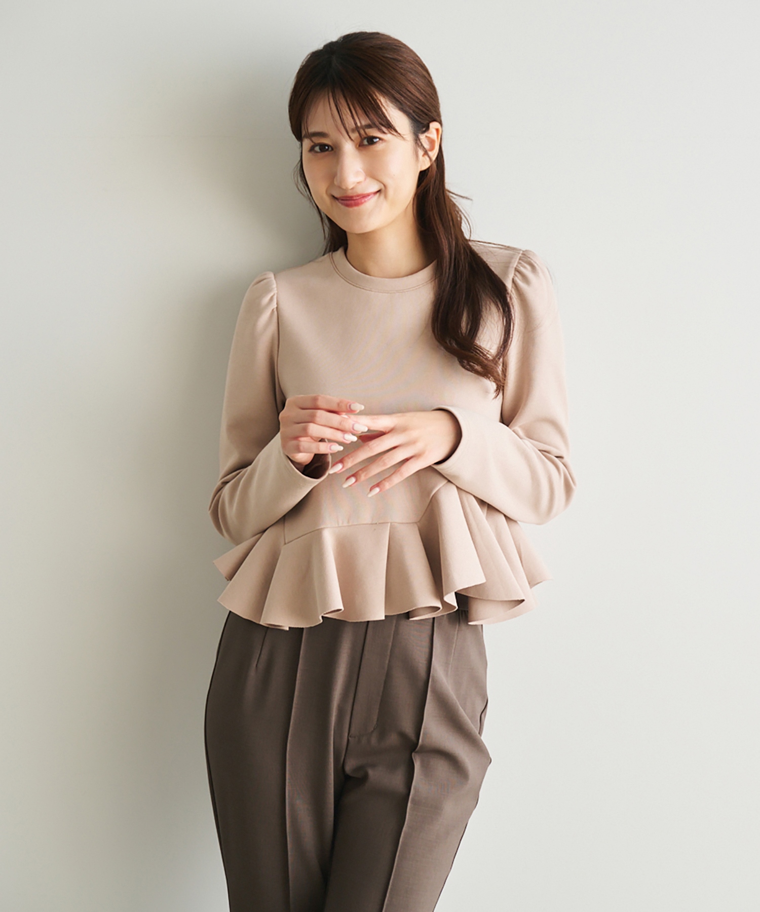 アシメペプラムブラウス｜PETAL ONLINE（ペタルオンライン）