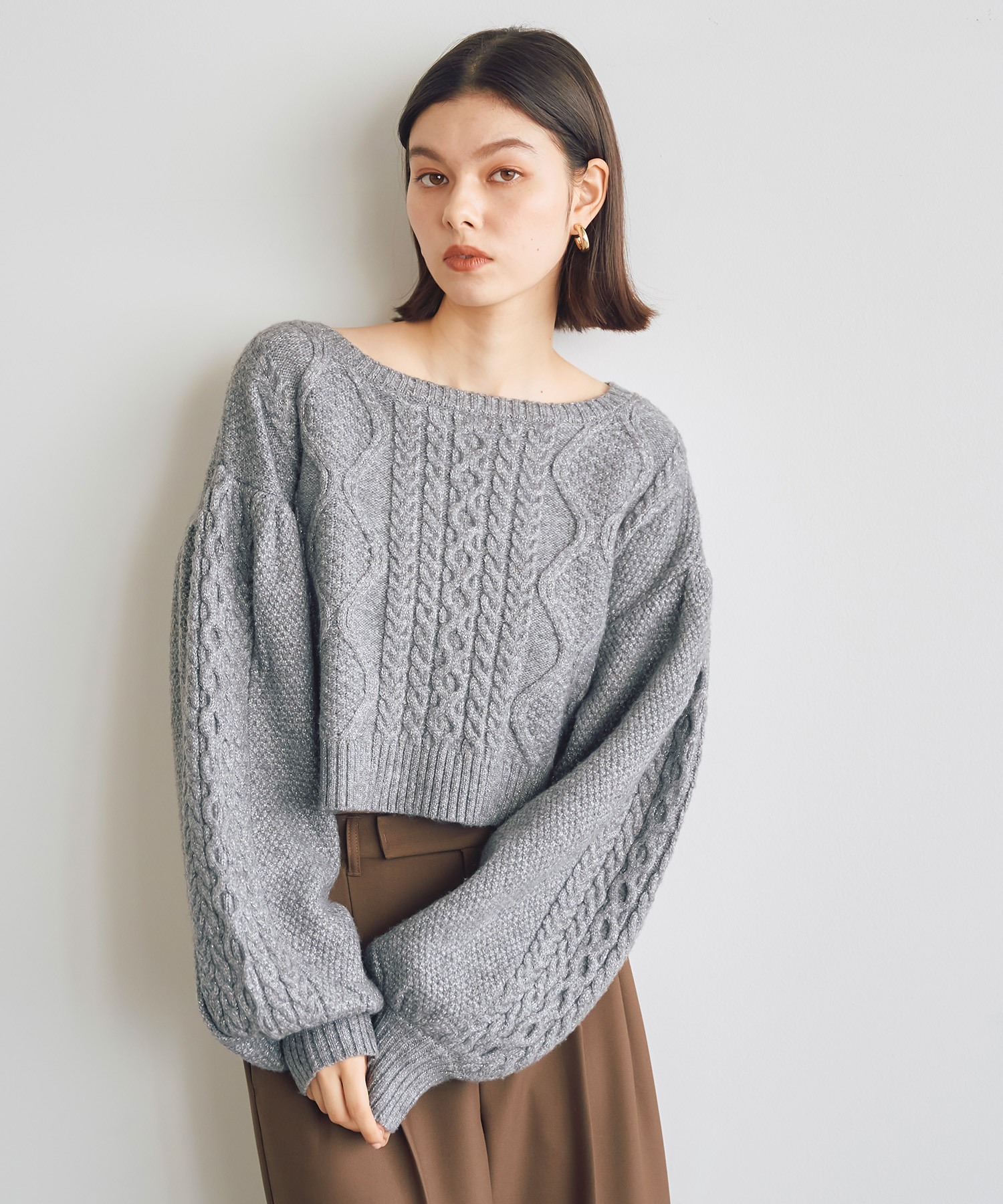 ラメケーブルニット｜PETAL ONLINE（ペタルオンライン）