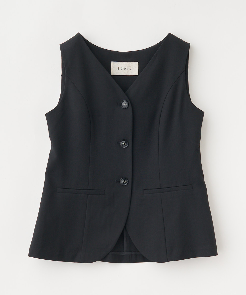 Vネックフレアジレ｜Stola.（ストラ）公式通販サイト