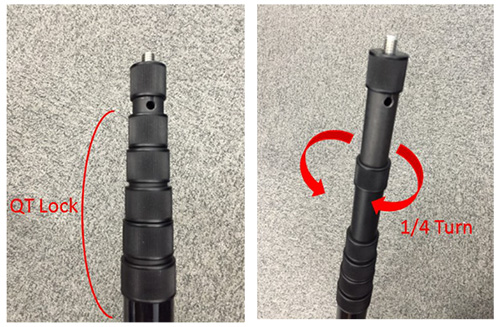 創業祭2026】vdB M-QT マイクロフォンブームポール(カーボン製/6段