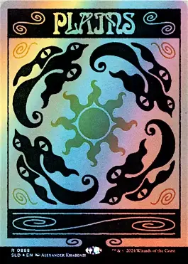 Foil】(888)□ボーダーレス□《平地/Plains》[SLD] 土地 | 日本最大級