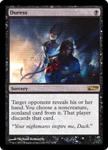 強迫/Duress》(メディア系プロモ)[IDWプロモ] 黒 | 日本最大級 MTG通販