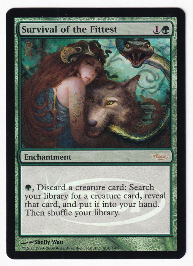 Foil】《適者生存/Survival of the Fittest》(ジャッジ褒賞)[DCIマーク