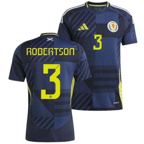 スコットランド代表 2024 ホーム 半袖 ユニフォーム No.3 ロバートソン