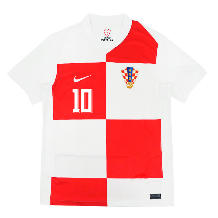 クロアチア代表 2024 ホーム 半袖 ユニフォーム No.10 モドリッチ