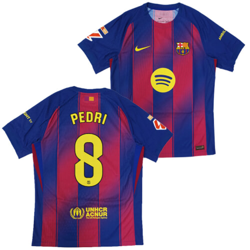 FCバルセロナ 25-26 ホーム 半袖 ユニフォーム No.6 ガビ + ラ・リーガ