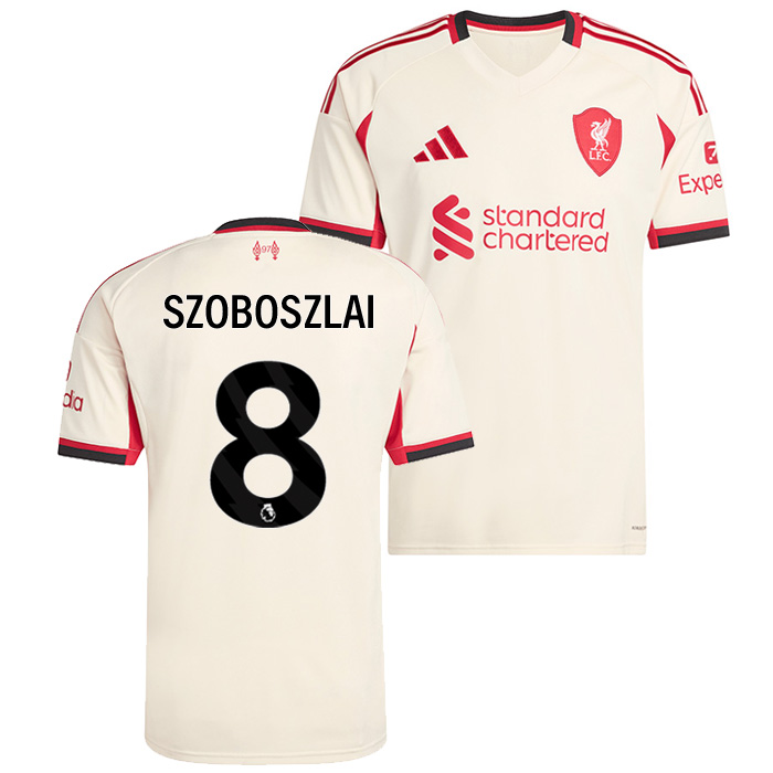 リバプール 25-26 アウェイ 半袖 ユニフォーム No.8 ソボスライ
