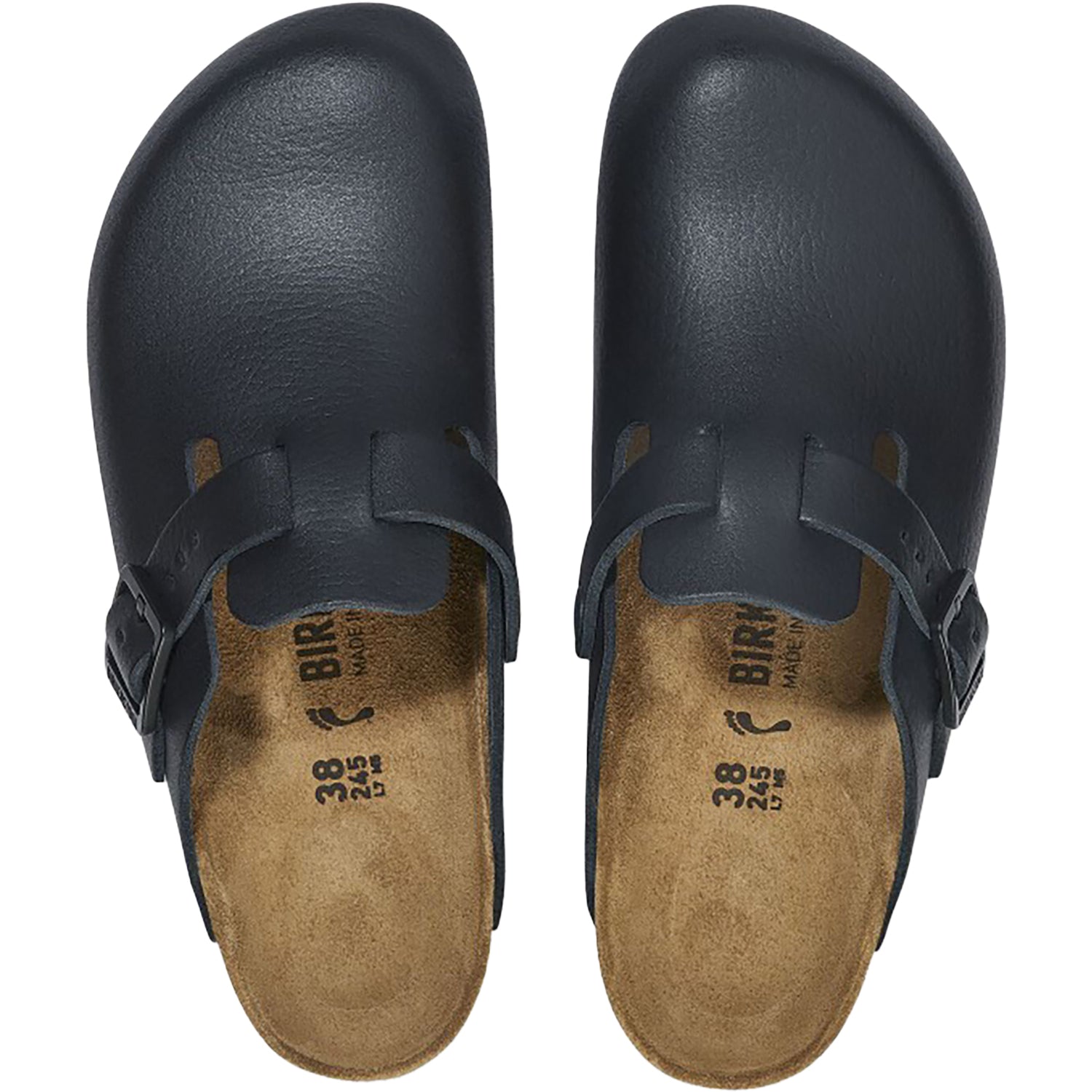 Men's Birkenstock Boston Pro Black Leather – Footwear etc.