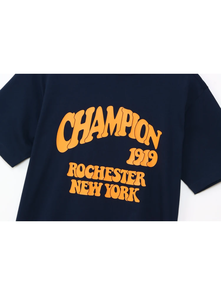 M．グレー 【Champion(チャンピオン)】アーチロゴTシャツ