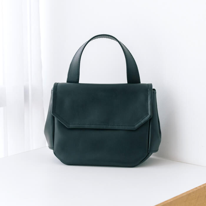 アンヴォクール｜イタリアンレザーのハンドバッグ ・ブラック｜東京