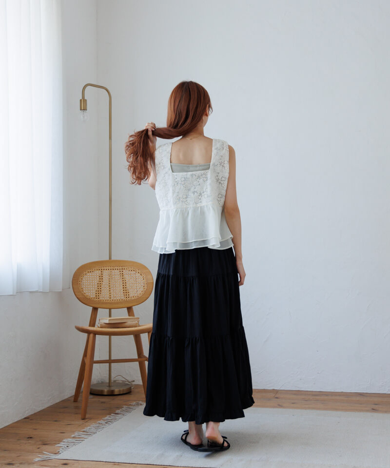 20%OFF】frill tiered skirt～ﾌﾘﾙﾃｨｱｰﾄﾞｽｶｰﾄ | flower／フラワー公式通販