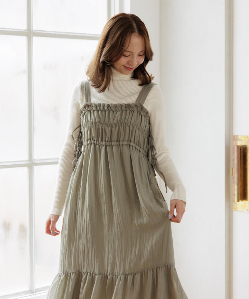 60%OFF】gloss ribbon onepiece～ｸﾞﾛｽﾘﾎﾞﾝﾜﾝﾋﾟｰｽ | flower／フラワー