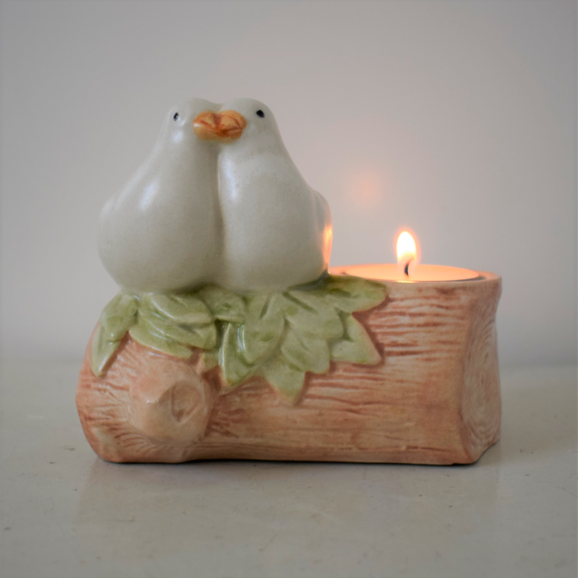 鳥のキャンドルホルダー / 二羽の鳩 / Jie Gantofta・ジィガントフタ