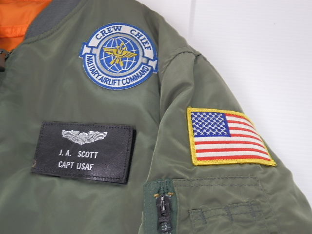 ALPHA USA アルファ MA-1 90年代 FLYER'S MIL-J-82790J USAF size