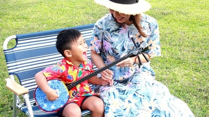 三線セット（紅型風デザイン）｜そらとぶピカチュウプロジェクト