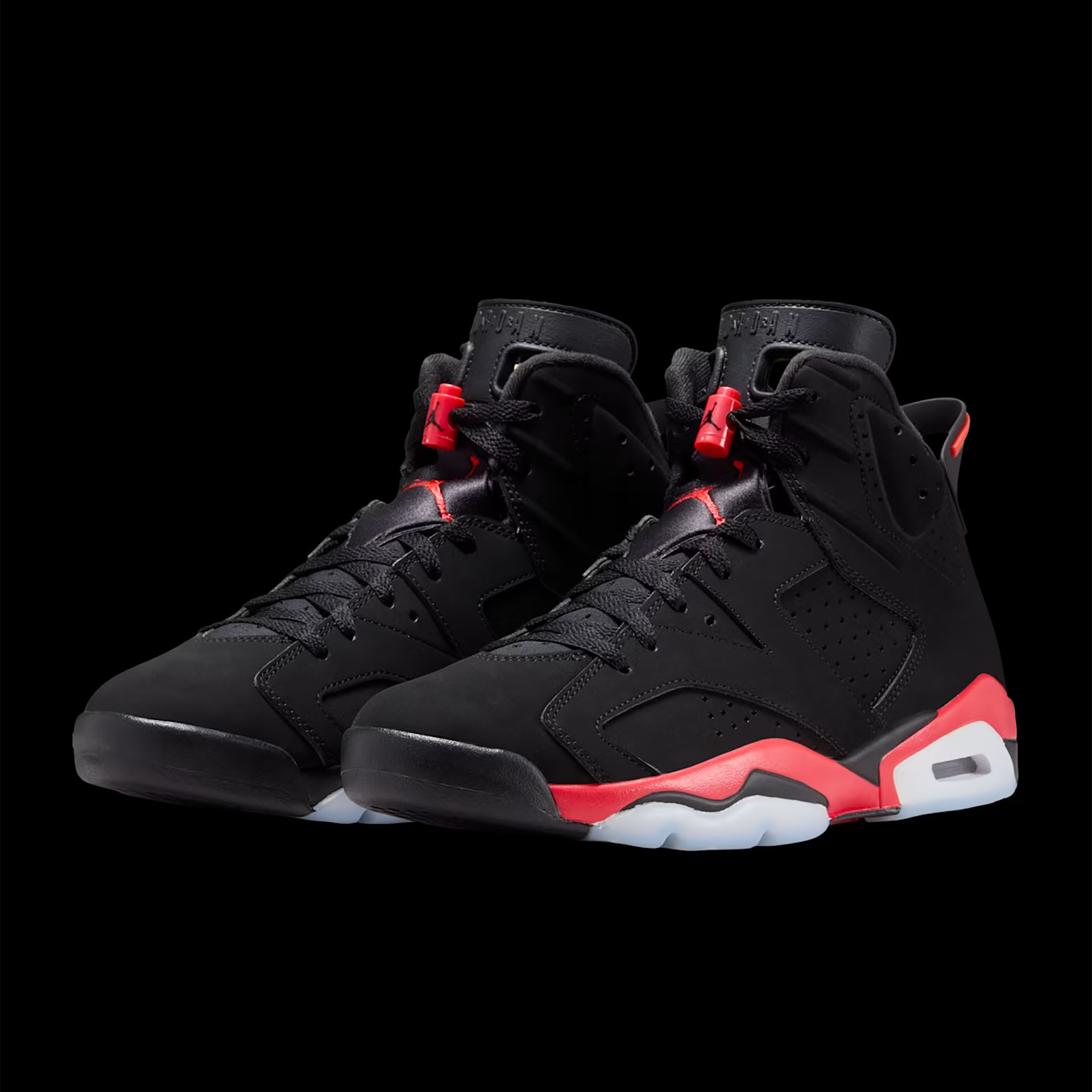 AIR JORDAN 6 INFRARED SALESMAN 'Black & Light Crimson' ｜ FLY