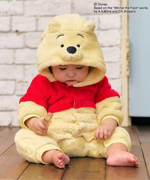 ☆SALE☆ディズニーキャラクター/くまのプーさん/フード付カバーオール