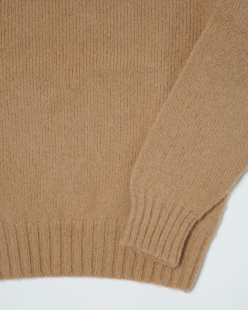 Brushed Shetland Sweater Crew Neck / Beige – Front General Store