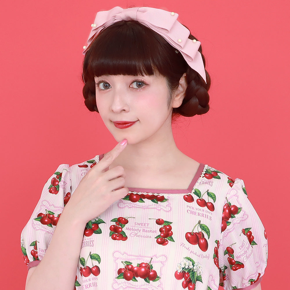 グログランリボンクリップ-Melody BasKet(メロディバスケット