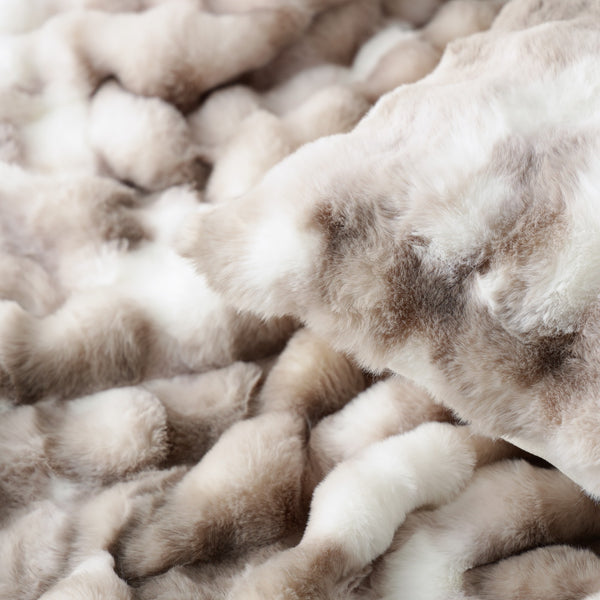 WARMY ポコモコファー 掛け布団カバー ダブル グレー | Francfranc