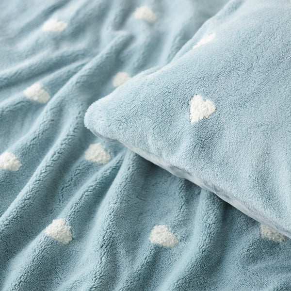 WARMY ハート 掛け布団カバー セミダブル ブルー | Francfranc（フラン