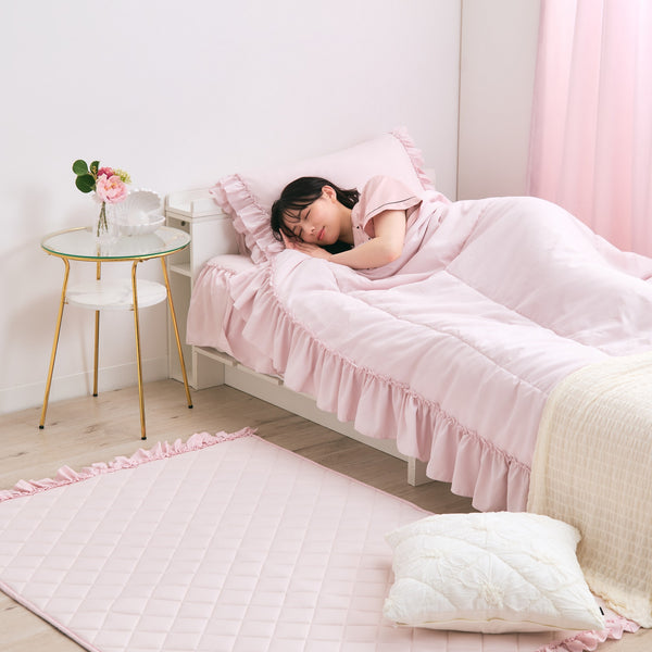 オンラインショップ限定】ひんやり キルトラグ フリル L 1850×1850