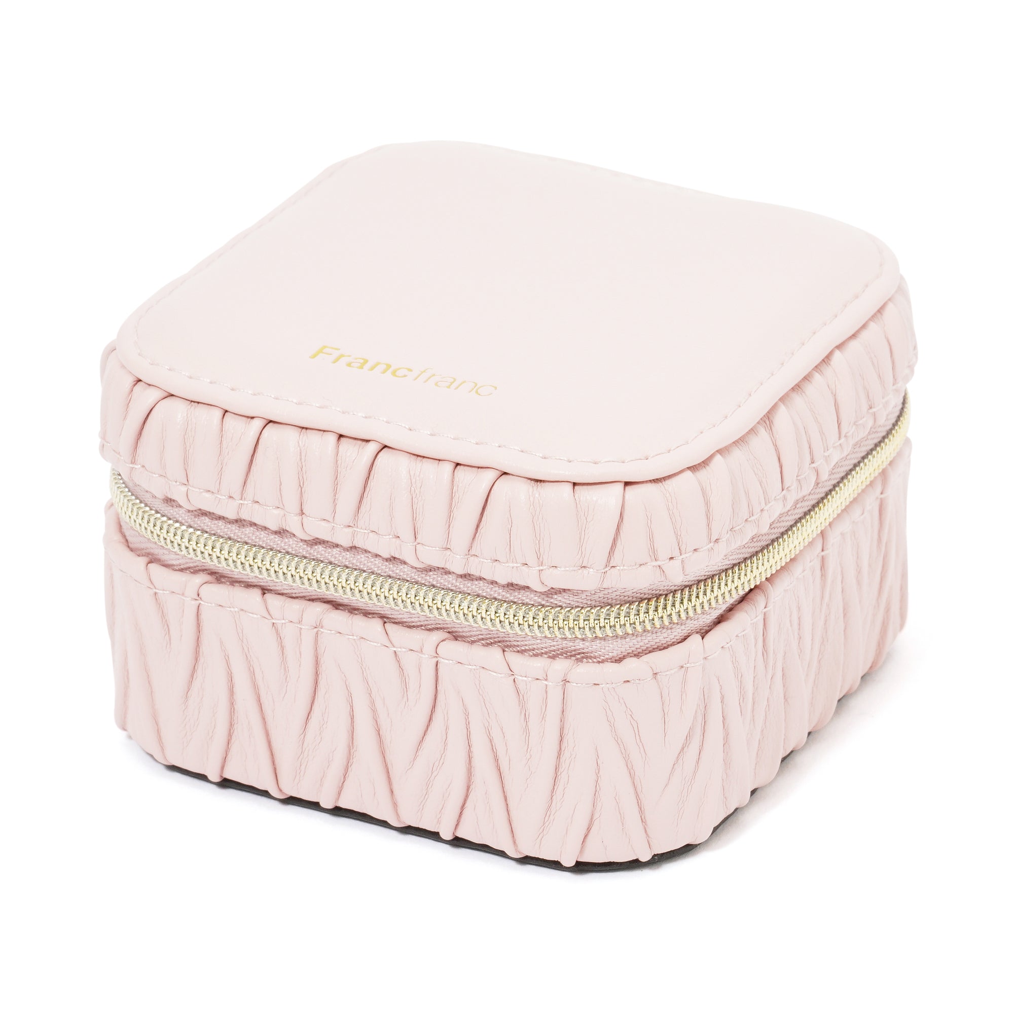 エンボス トラベルジュエリーボックス S ピンク | Francfranc（フラン