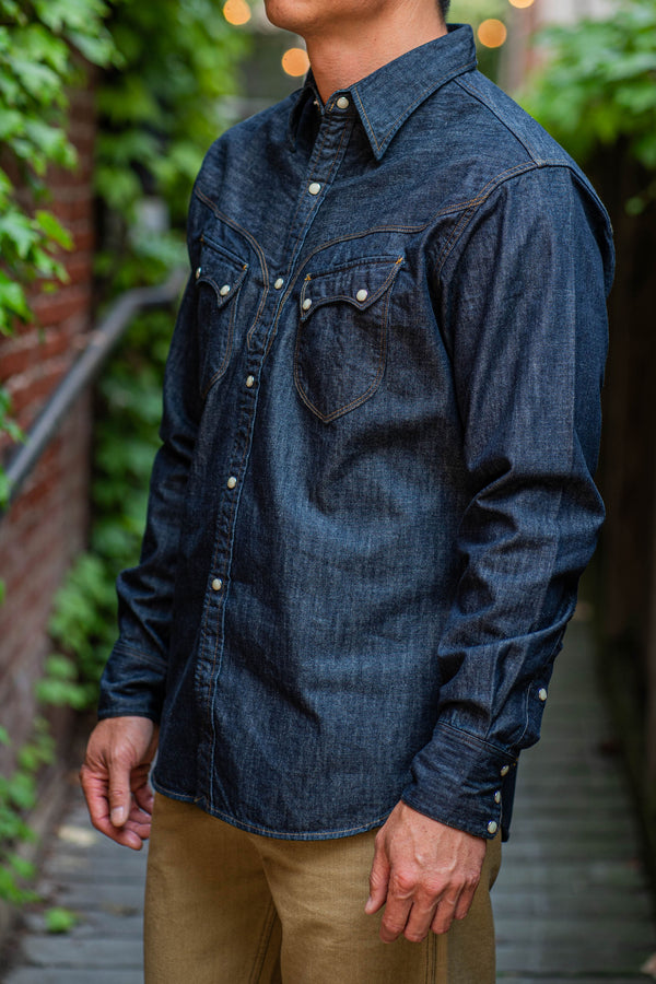 Stevenson Overall Co. Cody Shirt - Indigo - Franklin & Poe