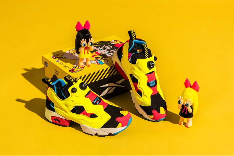 スニダン×Reebok×GRAPE BRAIN！「にぎるちゃん」ソフビ付きポンプ