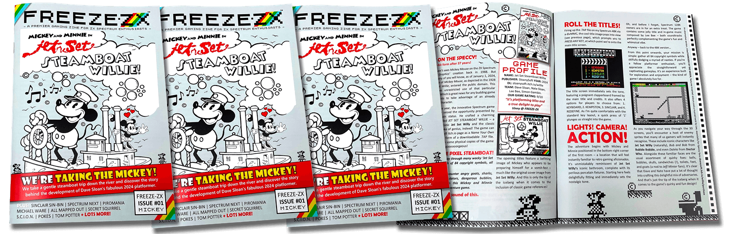 FREEZE-ZX – Issue 1 – Jet Set Steamboat Willie | FREEZE64.COM