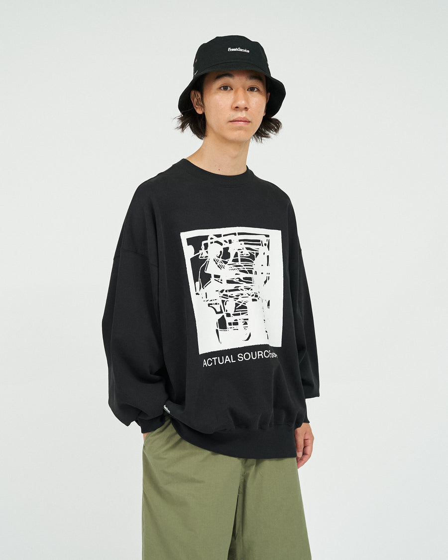 AS×FS LIGHT OZ CREW NECK SWEAT “LITHOGRAPH” – FreshService