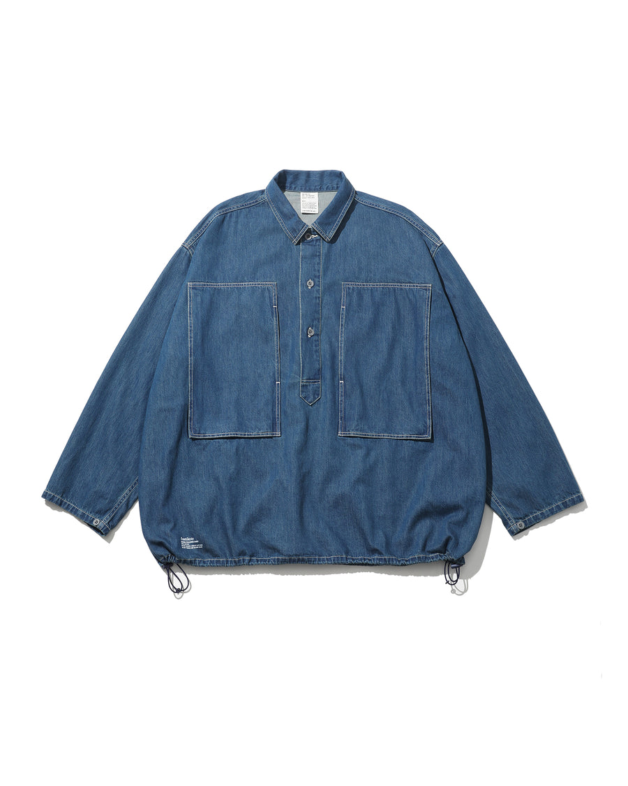 DENIM PULLOVER SHIRT(FADE INDIGO) – FreshService® official site