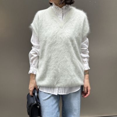 ATON(エイトン)のロイヤルカシミヤファーベストアウトレット通販