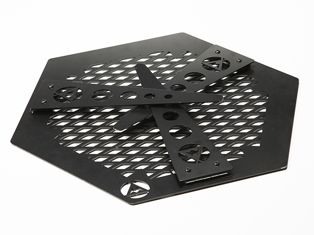 アイアン製 六角形テーブル メタヘキテL 脚長 | FUNFORT TINYUNIT