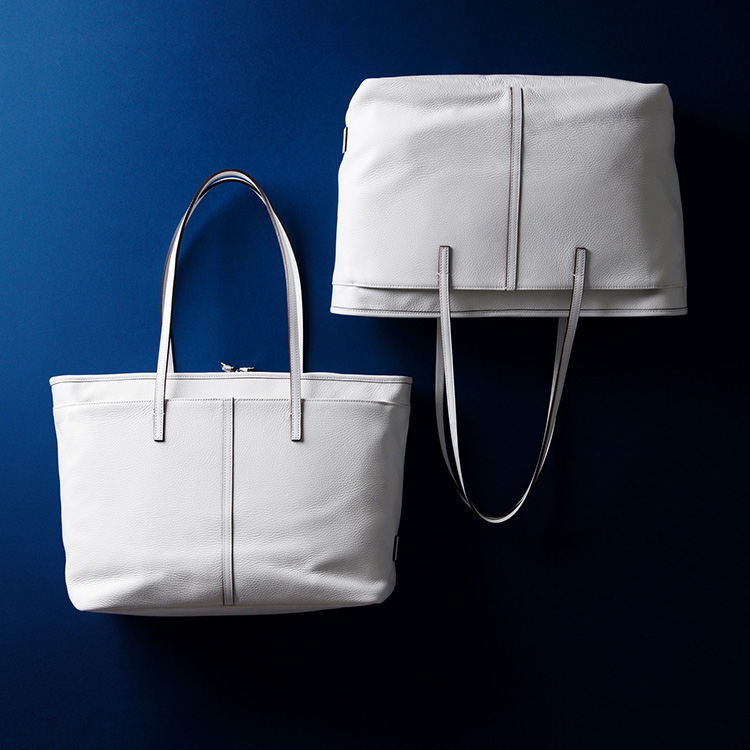 CREEZAN】JETTER ホワイトレザー ソフトトート | 藤巻百貨店