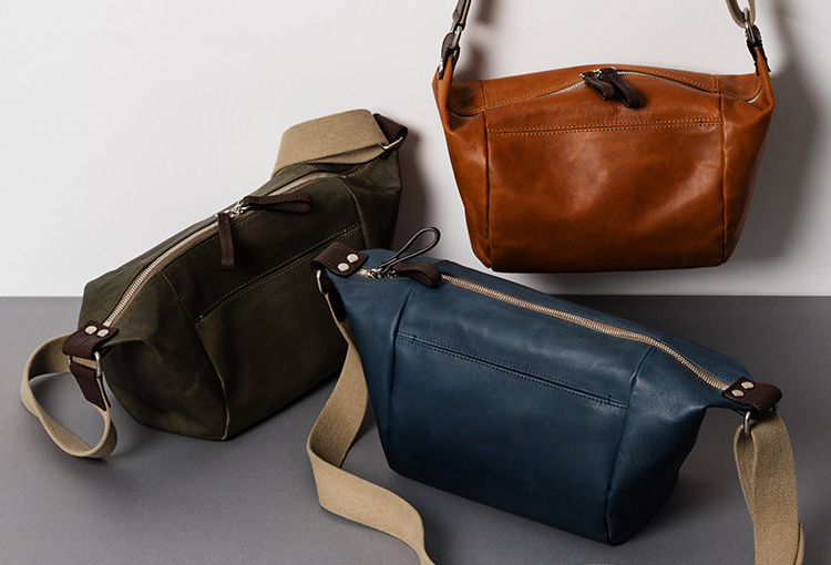 TRIALOGUE STUDIO】キャンバス型押し ショルダーバッグ | 藤巻百貨店