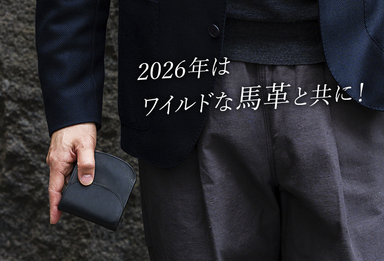 二宮五郎商店】スカーフェイスホースレザー ラウンドポケット