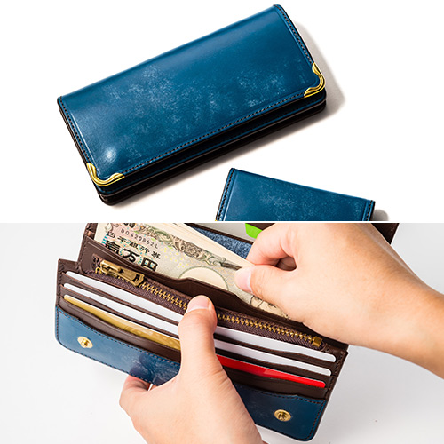 池之端銀革店】Cramp ブライドルレザー ロングウォレット | 藤巻百貨店