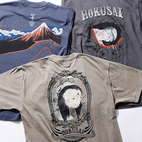 久米繊維工業】北斎プロジェクトTシャツ | 藤巻百貨店