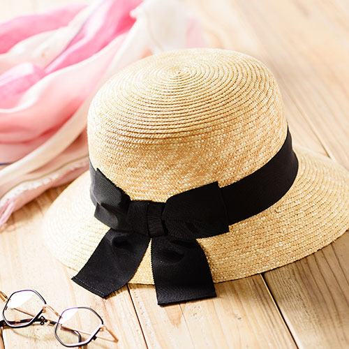 田中帽子店】つば短麦わら女優帽 | 藤巻百貨店