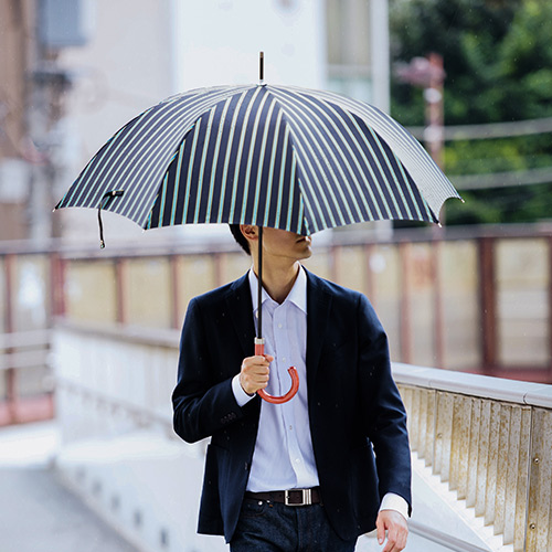 Ramuda】紳士長傘 ダブルフェイスカラーストライプ | 藤巻百貨店