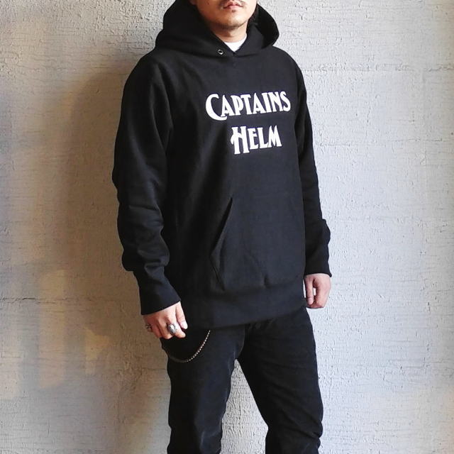 Captains Helm [キャプテンズヘルム] LOGO AUTHENTIC HOODIE [BLACK