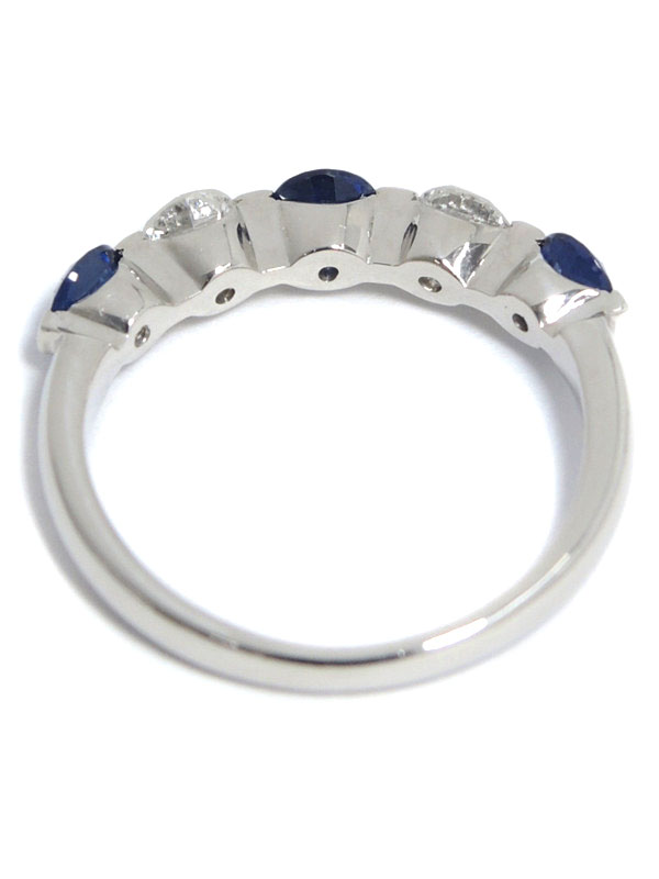 PT900リング サファイア0.76ct ダイヤモンド0.365ct』11号 / FUKUMOTO