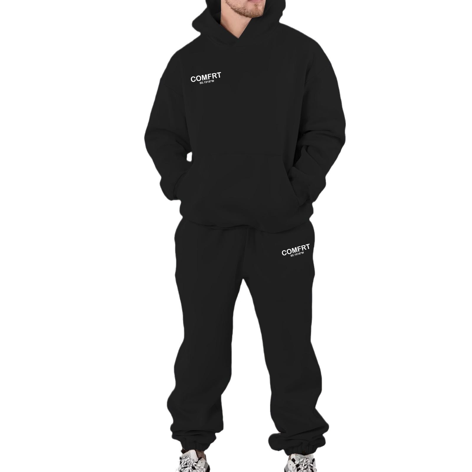 スウェット セットアップ ゆったりリラックス スウェット上下 ネイビー