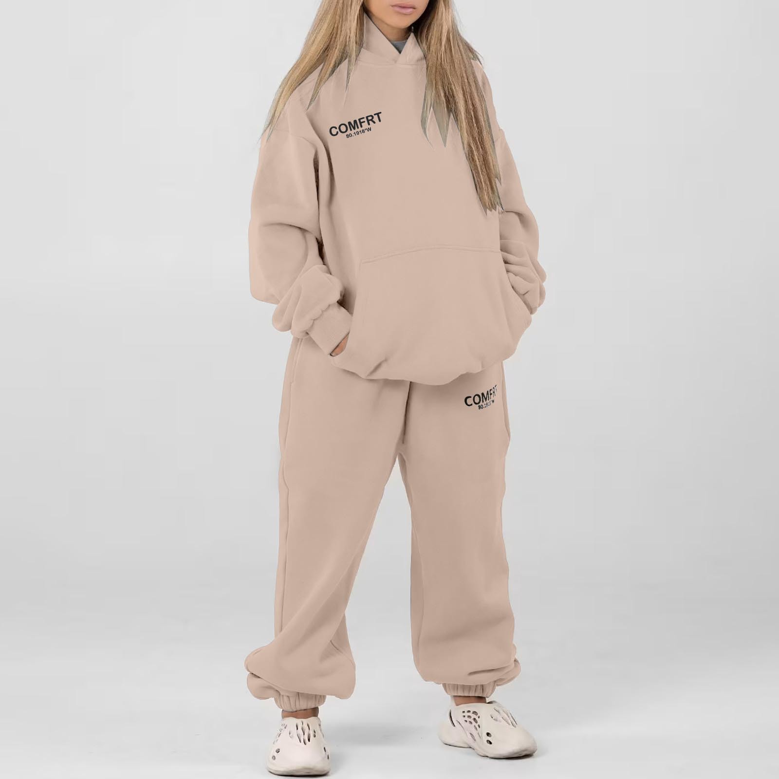 スウェット セットアップ ゆったりハイネック セットアップ スウェット