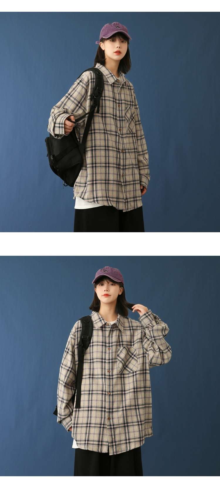 ギンガム チェック ゆるふわ チェック シャツ ジャケット ジャケット