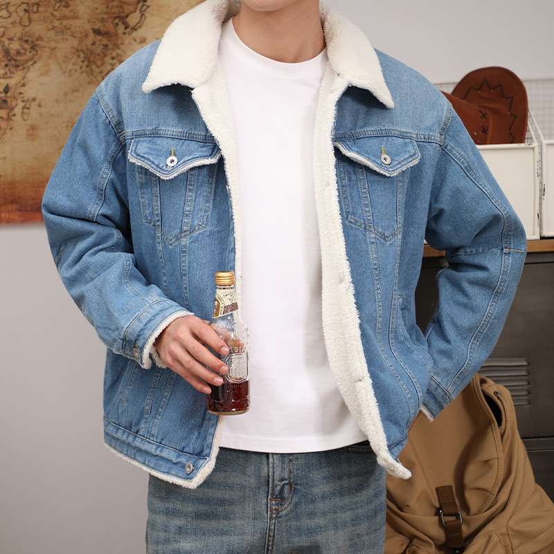 裏ボア付きゆったりデニムジャケット ボア|デニムジャケット専門通販