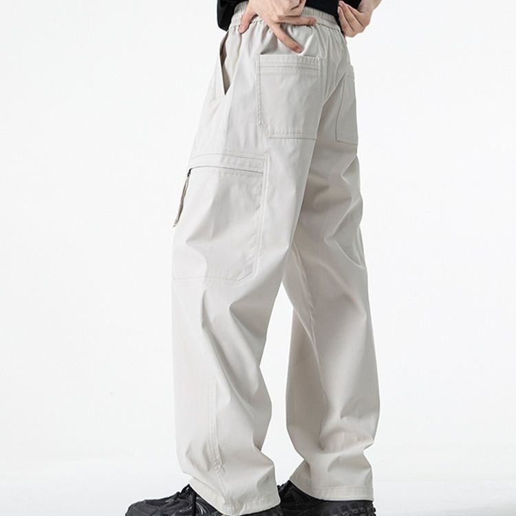 白パンツ リラックスワイドカーゴパンツ ワイド|白パンツ専門通販 白